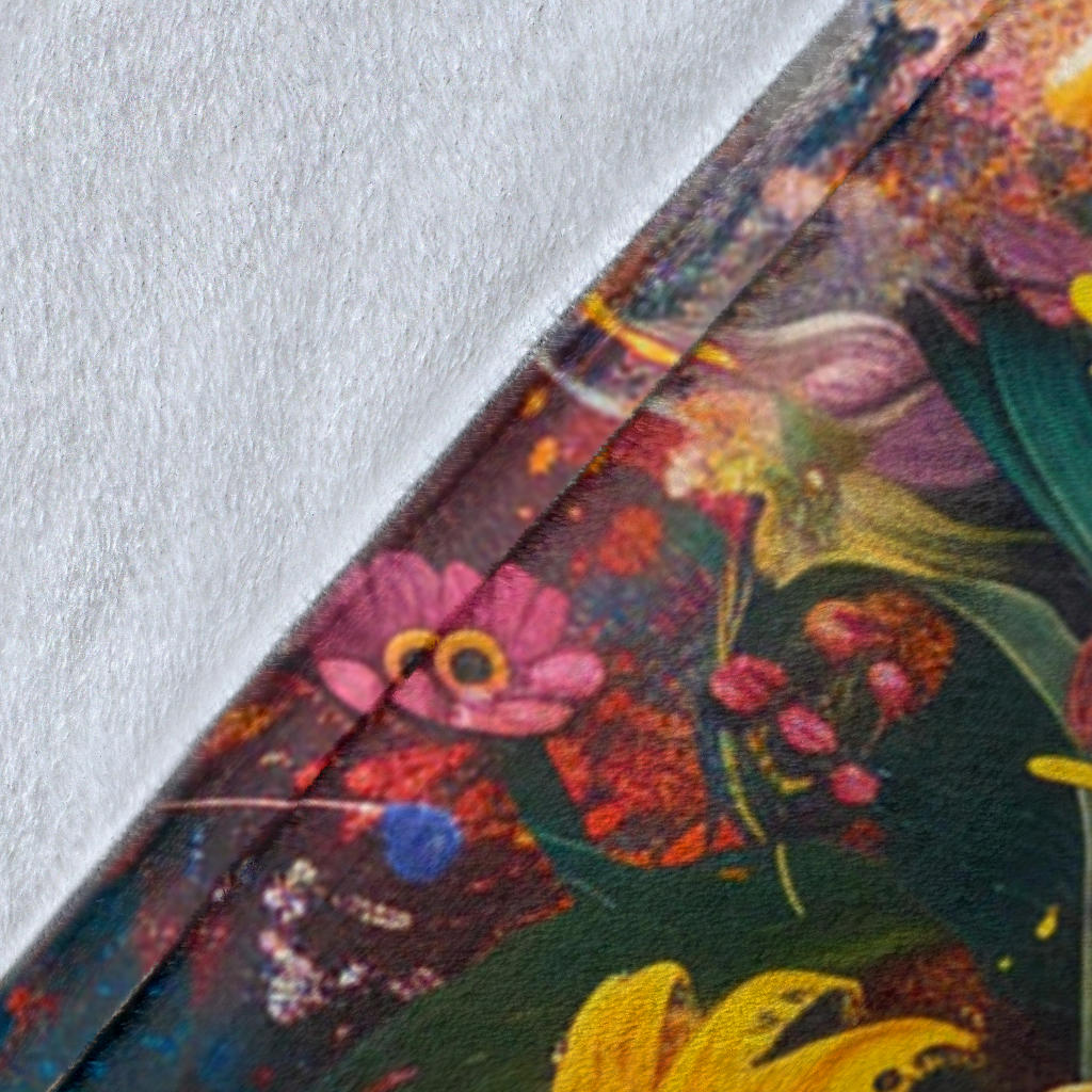 Floral Fantasy Blanket, Floral Fantasy Estetic Blanket, Floral Fantasy Blanket Gifts, Blanket