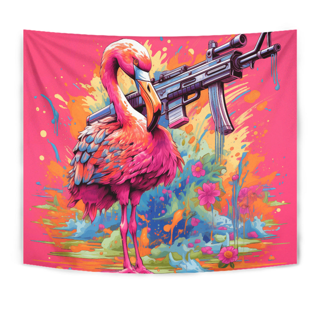 Flamingo Tapestry, Wall Hanging Art, Flamingo Room Decor, Flamingo Decor Gift