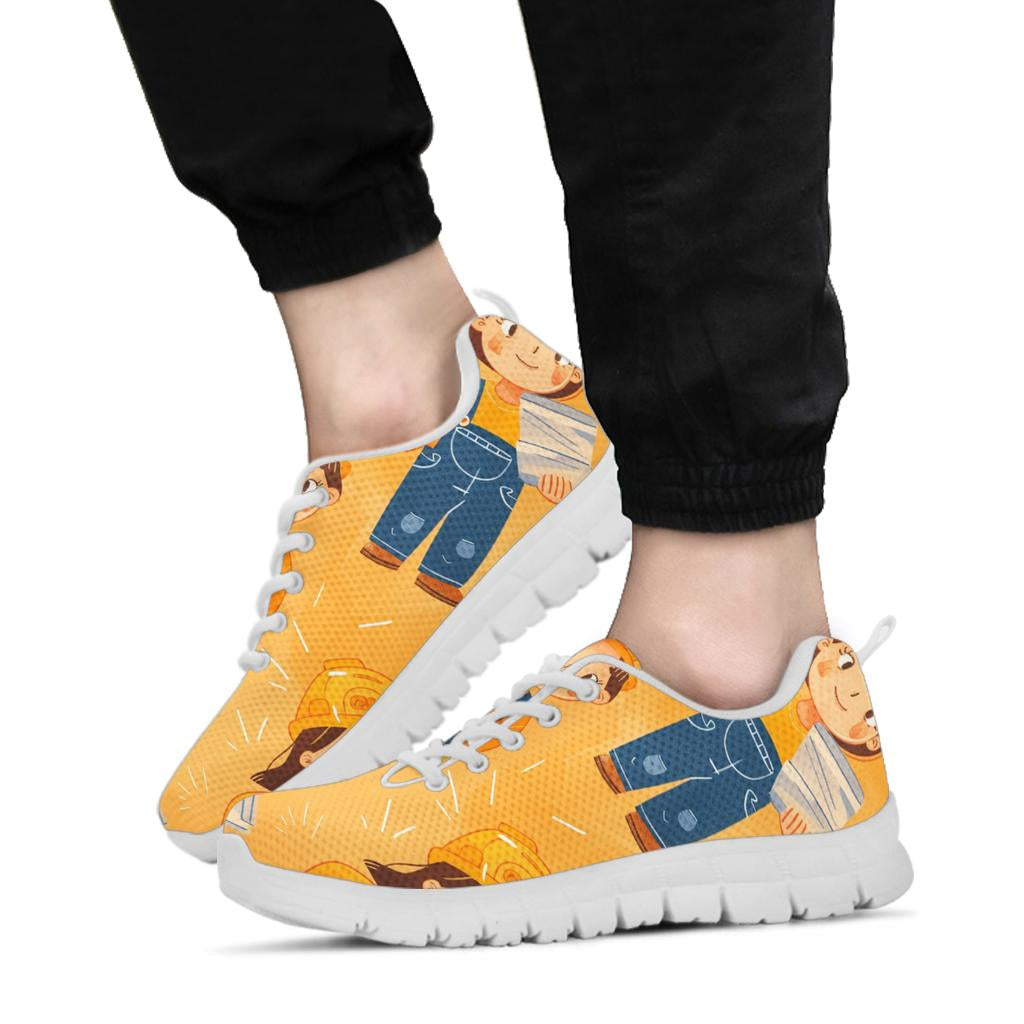 Construction Workers Sneakers, Sport Shoes, Construction Workers  Women Man Kids Sneakers, Construction Workers  Costume Sneakers