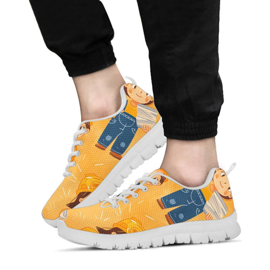 Construction Workers Sneakers, Sport Shoes, Construction Workers  Women Man Kids Sneakers, Construction Workers  Costume Sneakers