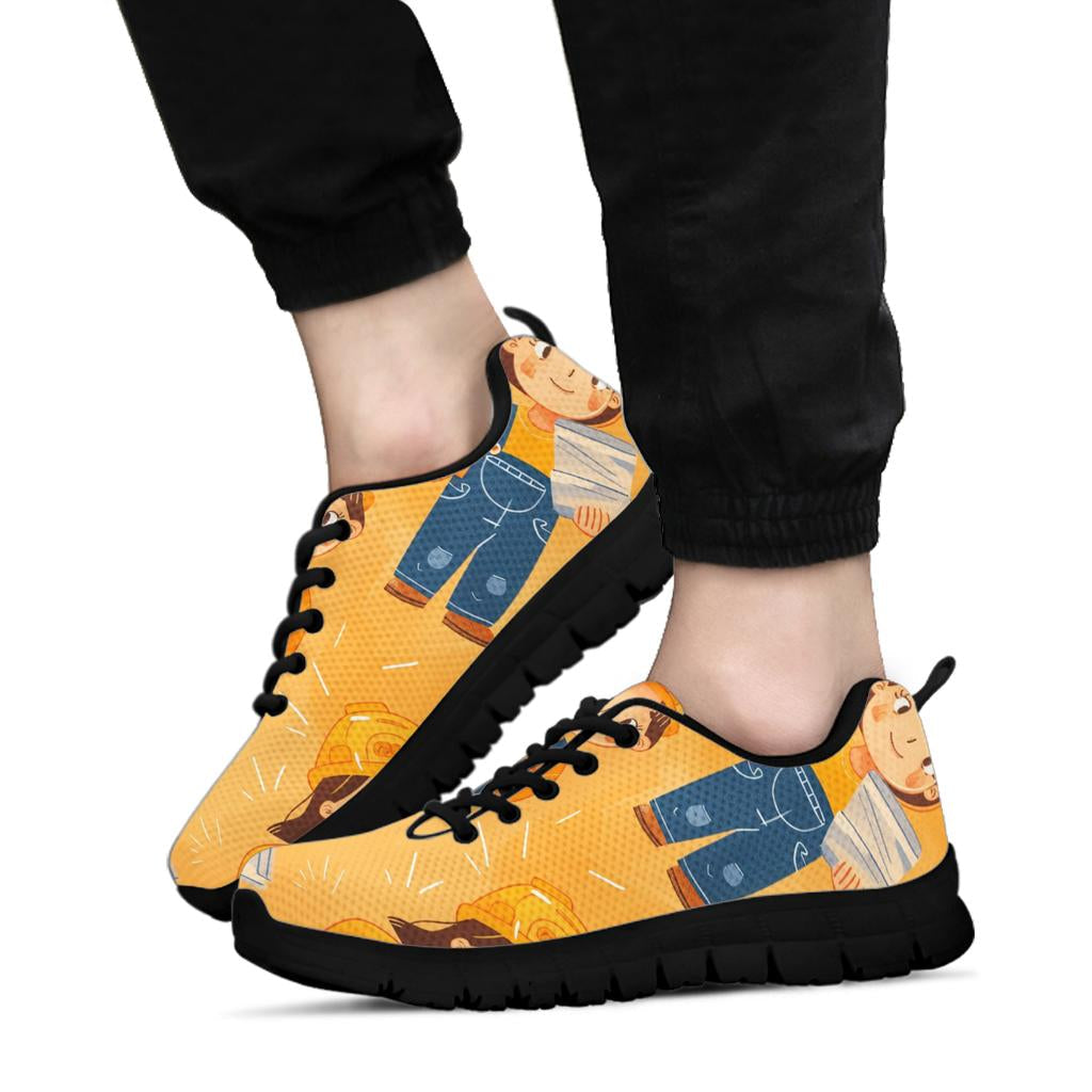 Construction Workers Sneakers, Sport Shoes, Construction Workers  Women Man Kids Sneakers, Construction Workers  Costume Sneakers