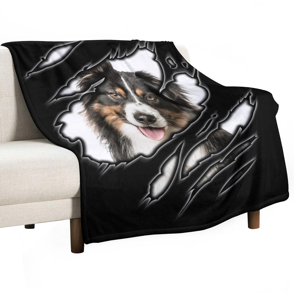 Australian Shepard Ultra-Soft Flannel Blanket