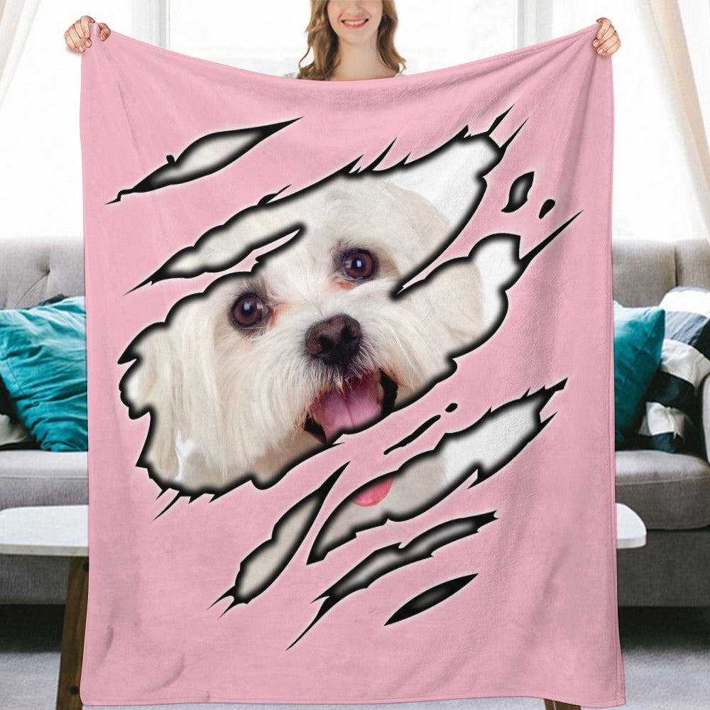 Bichon Maltese Ultra-Soft Flannel Blanket