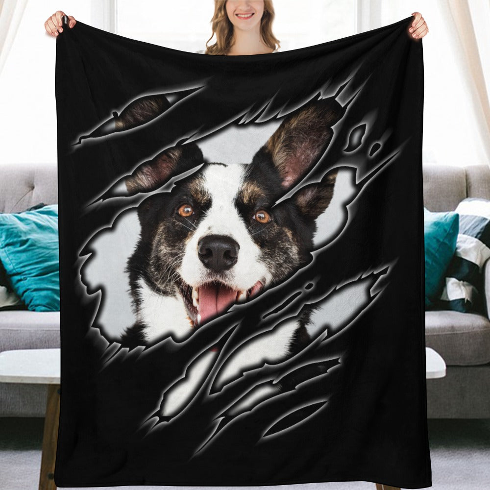 Cardigan Welsh Corgi Ultra-Soft Flannel Blanket