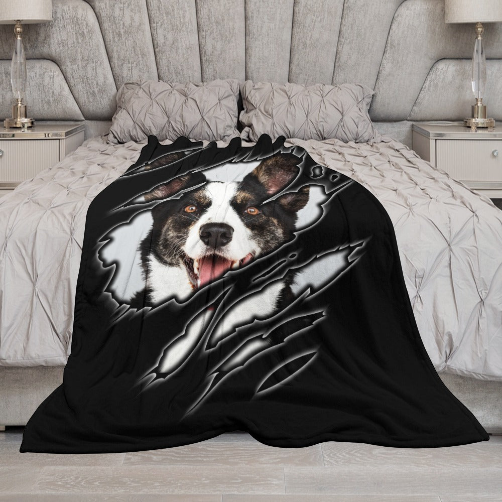 Cardigan Welsh Corgi Ultra-Soft Flannel Blanket