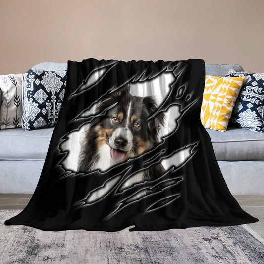 Australian Shepard Ultra-Soft Flannel Blanket