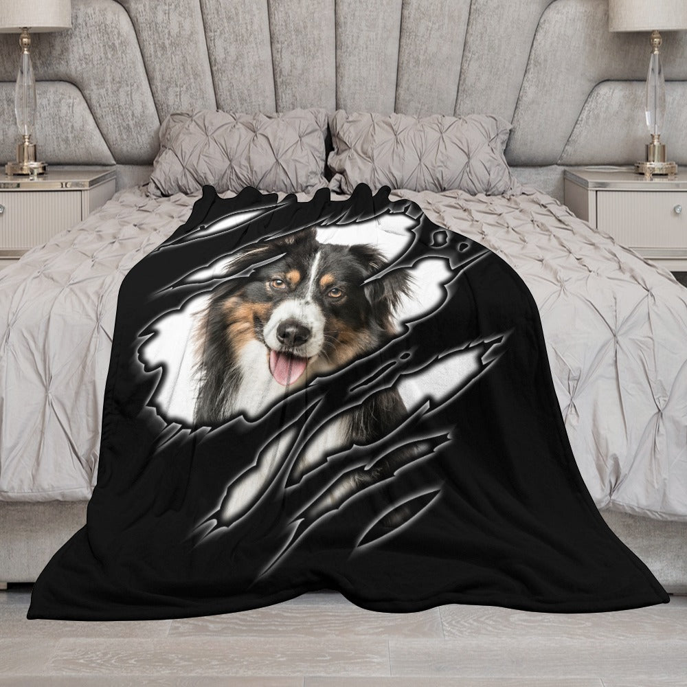 Australian Shepard Ultra-Soft Flannel Blanket