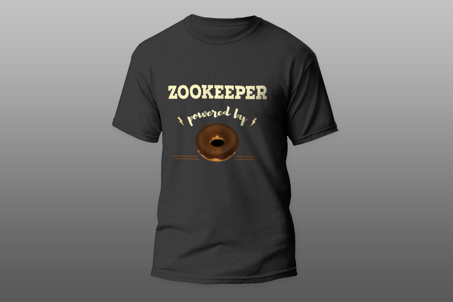 Zookeeper Powered By Doughnut cool gift T-shirt - Top Content | POD Collection | Free Shipping