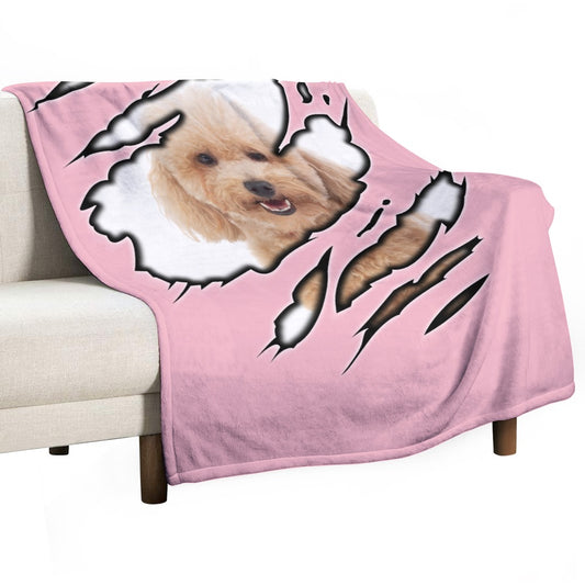 Poodle Ultra-Soft Flannel Blanket