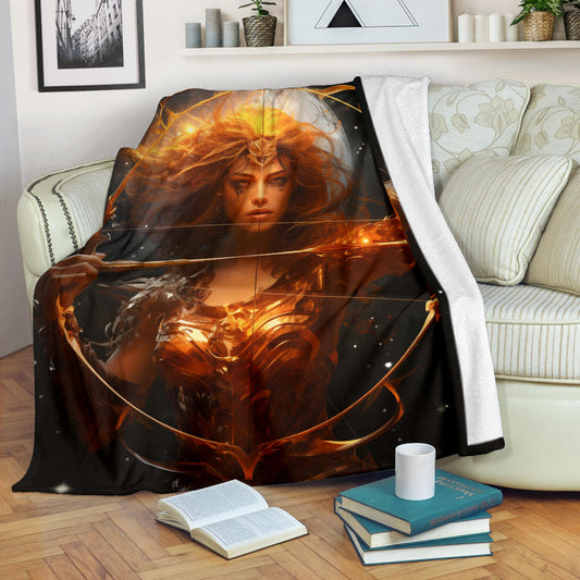 Sagittarius Zodiac Sign Blanket, Archer Sagittarius Zodiac Gifts