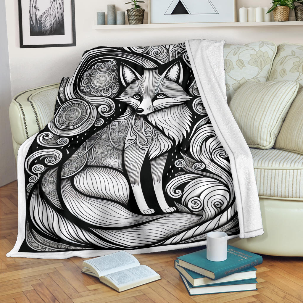 Fox Tattoo Blanket