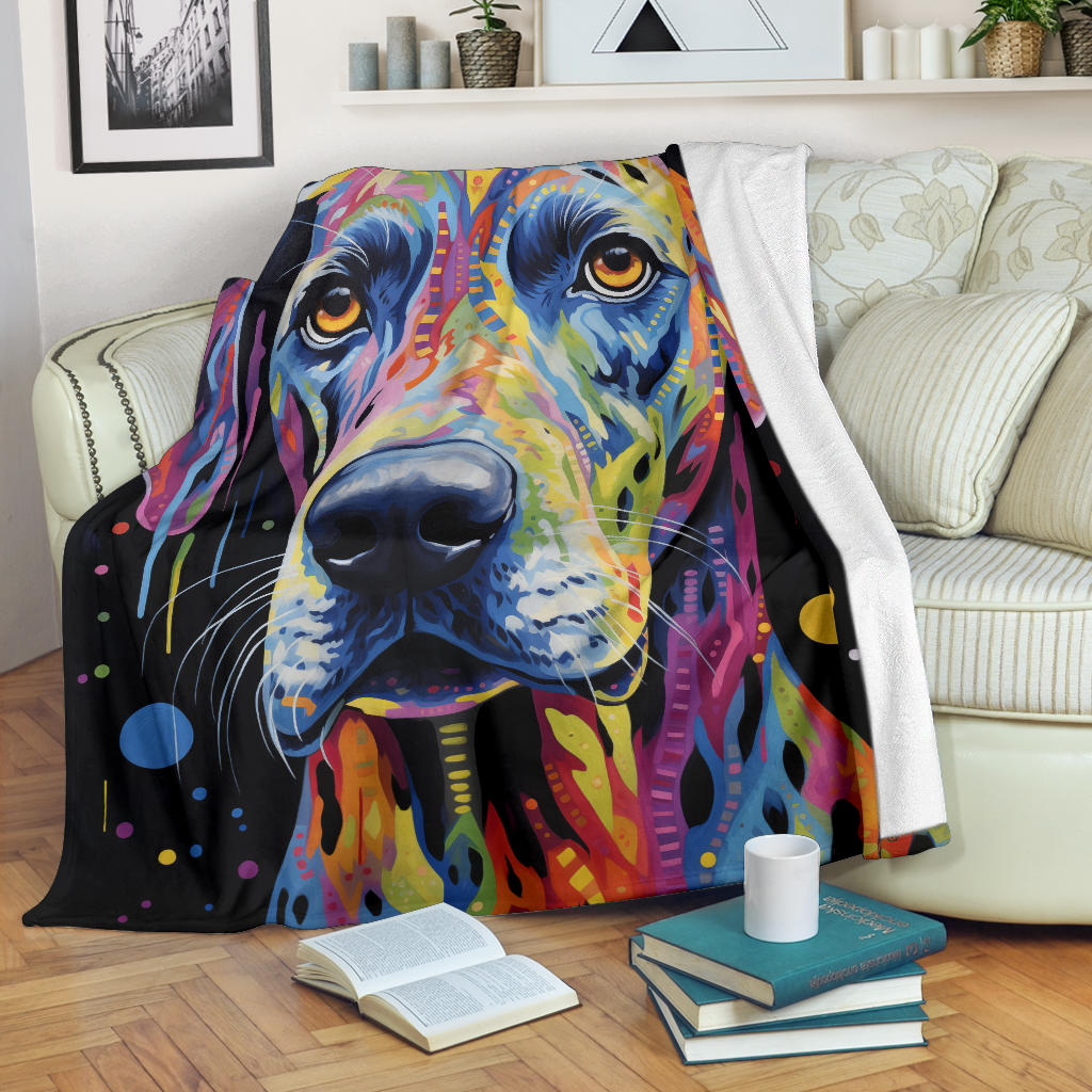 Trippy Psychedelics Great Dane Blanket, Great Dane Fleece Blanket, Great Dane Throw Blanket, Great Dane Gifts