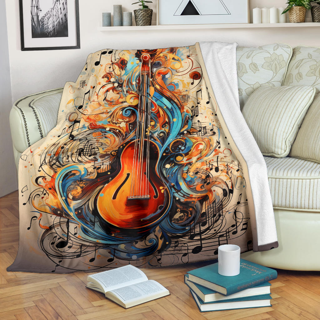 Music Notes Blanket, Music Notes Throw Blanket, Music Notes Gifts, Music Notes Fleece Blanket, Music Custom Name Blanket