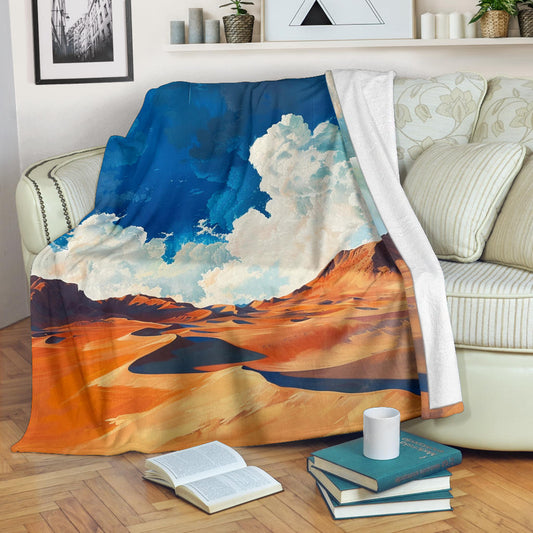 Desert Mirage Blanket, Desert Mirage Estetic Blanket, Desert Mirage Blanket Gift, Blanket