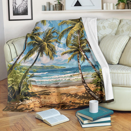 Tropical Paradise Blanket, Tropical Paradise Costume Blanket, Tropical Paradise Blanket Gift, Blanket