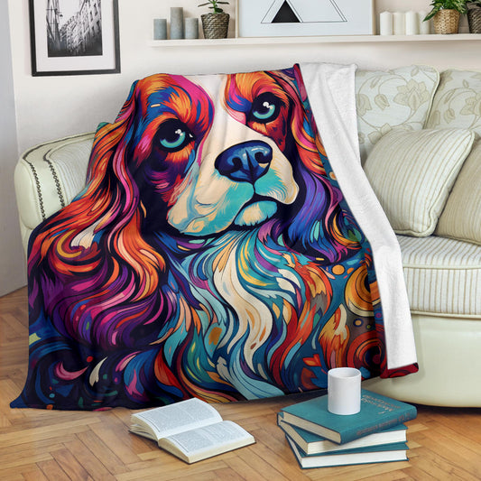 Cavalier King Charles Spaniel Blanket, Cavalier King Charles Spaniel Throw Blanket, Cavalier King Charles Spaniel Dog Gifts