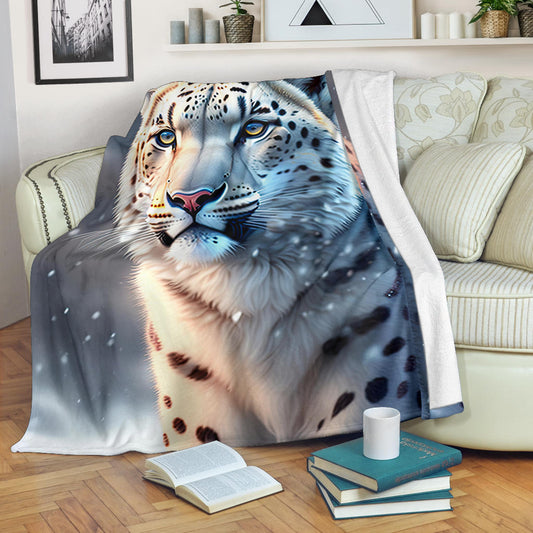 Snow Leopard Blanket