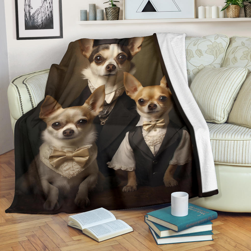 Chihuahua Family Blanket, Chihuahua Blanket, Chihuahua Throw Blanket, Chihuahua, Chihuahua Gifts