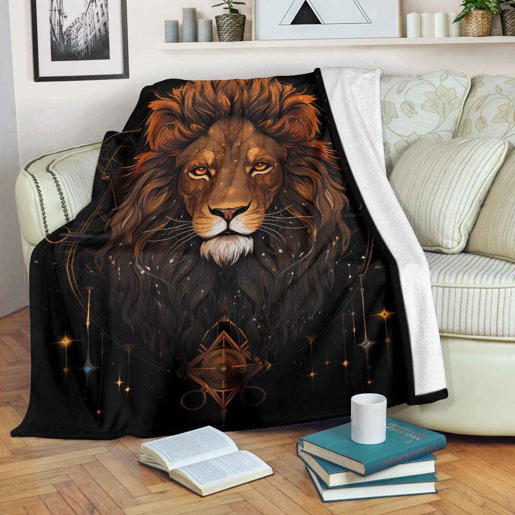 Lion Zodiac Blanket, Lion Zodiac Gifts, Lion Zodiac Sign, Lion Throw Blanket, Leo Zodiac Sign