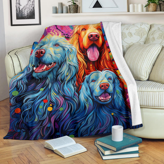 Bergamasco Sheepdog Blanket, Trippy Psychedelics Bergamasco Sheepdog Fleece Blanket, Bergamasco Sheepdog Throw Blanket, Bergamasco Sheepdog Gifts