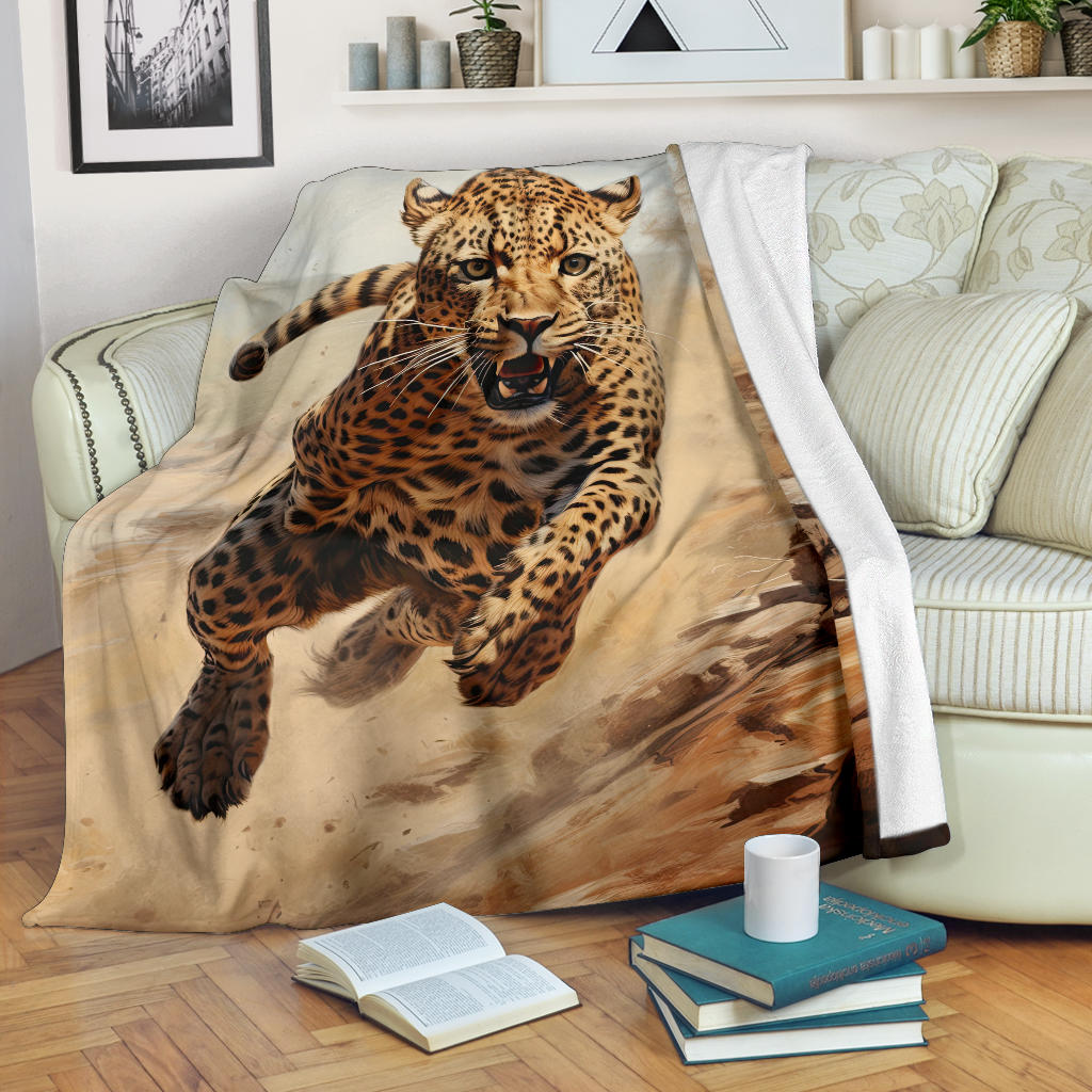 Cheetah Sprint Blanket