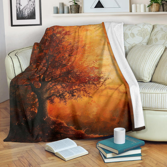 Autumn Aura Blanket, Autumn Aura Estetic Blanket, Autumn Aura Blanket Gift, Blanket