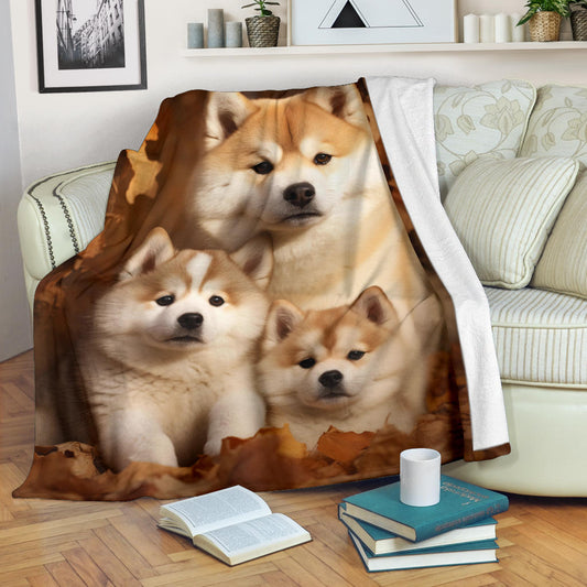 Akita Family Blanket, Akita Blanket, Akita Throw Blanket, Akira, Akira Gifts