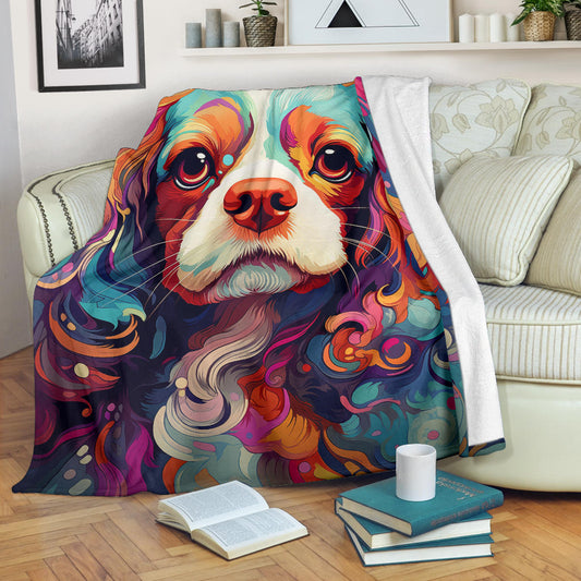 Cavalier King Charles Spaniel Blanket, Cavalier King Charles Spaniel Throw Blanket, Cavalier King Charles Spaniel Dog Gifts