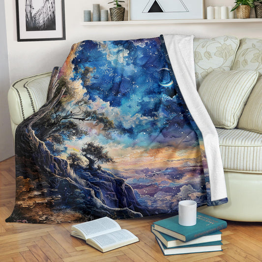 Celestial Serenity Blanket, Celestial Serenity Estetic Blanket, Celestial Serenity Blanket Gift, Blanket