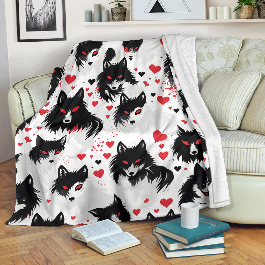 Wolf Hearts Blanket