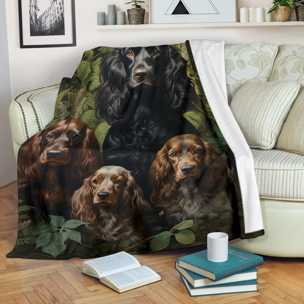 Cocker Spaniel Family Blanket, Cocker Spaniel Blanket,Cocker Spaniel Throw Blanket, Cocker Spanie, Cocker Spaniel Gifts