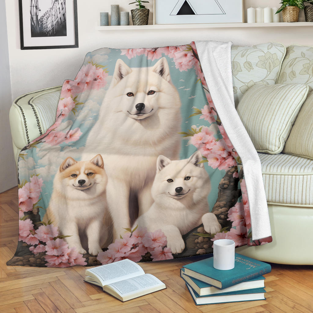 Akita Family Blanket, Akita Blanket, Akita Throw Blanket, Akita Gifts