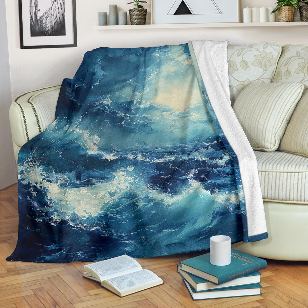 Oceanic Bliss Blanket, Oceanic Bliss Estetic Blankets, Oceanic Bliss Blanket Gifts, Blanket