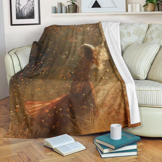 Autumn Aura Blanket, Autumn Aura Estetic Blanket, Autumn Aura Blanket Gift, Blanket