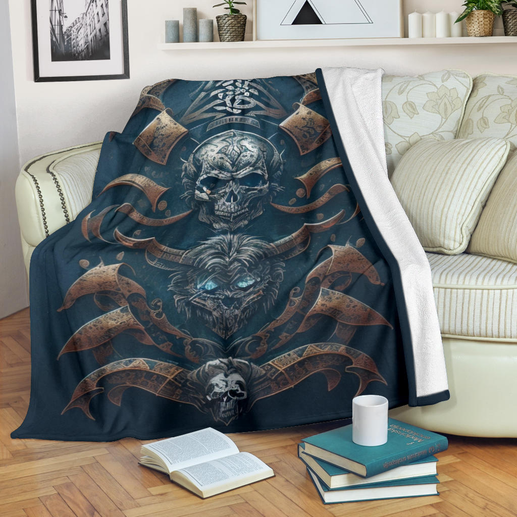 Viking Skull Blanket