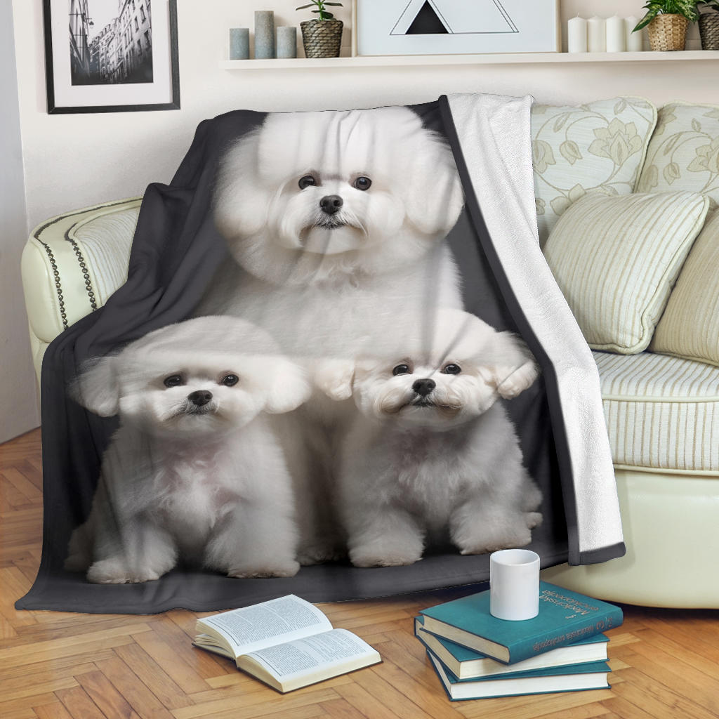 Bichon Frise Family Blanket, Bichon Frise Blanket, Bichon Frise Throw Blanket, Bichon Frise, Bichon Frise Gifts