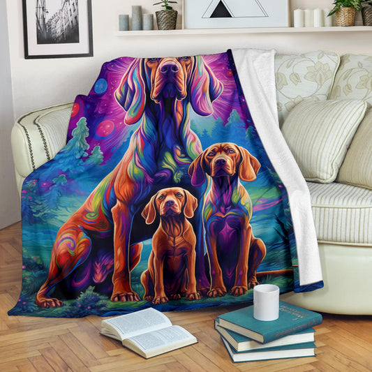 Bloodhound Blanket, Trippy Psychedelics Bloodhound Fleece Blanket, Bloodhound Throw Blanket, Bloodhound Gifts