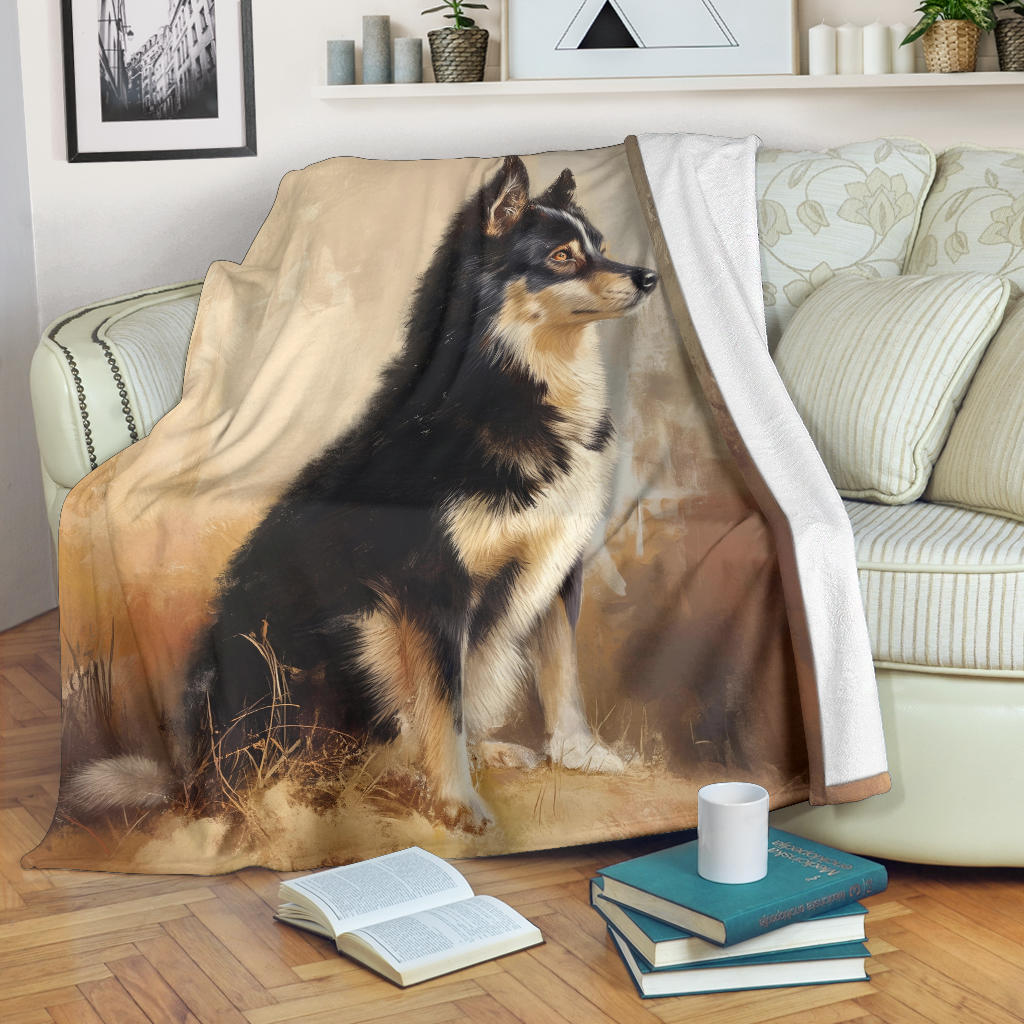 Lapponian Herder Dog Blanket, Trippy Psychedelics Lapponian Herder Dog Fleece Blanket, Lapponian Herder Dog Throw Blanket, Lapponian Herder Dog Gifts