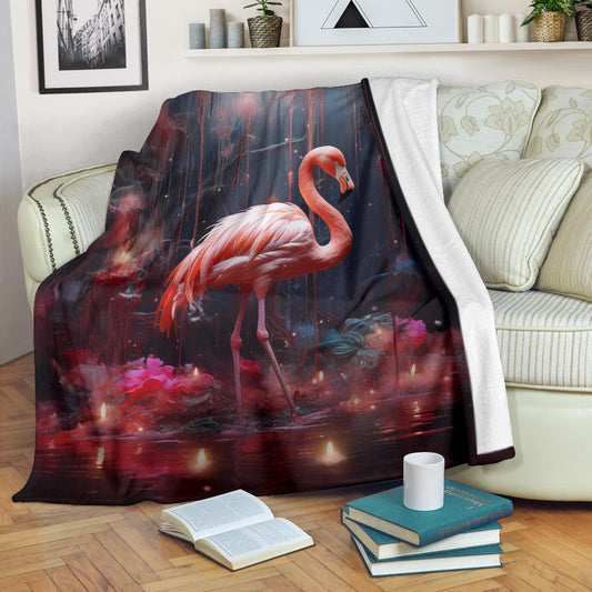 Flamingo Blanket, Flamingo Fleece Blanket, Flamingo Gifts, Flamingo Throw Blanket