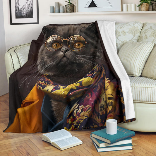 Exotic Shorthair cat Blanket, Trippy Psychedelics Exotic Shorthair cat Fleece Blanket, Exotic Shorthair cat Throw Blanket, Exotic Shorthair cat Gifts