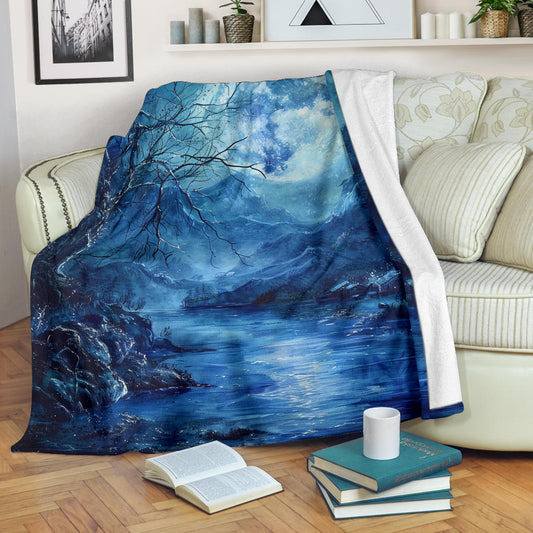 Mystic Moonlight Blanket, Mystic Moonlight Estetic Blanket, Mystic Moonlight Blanket Gift, Blanket