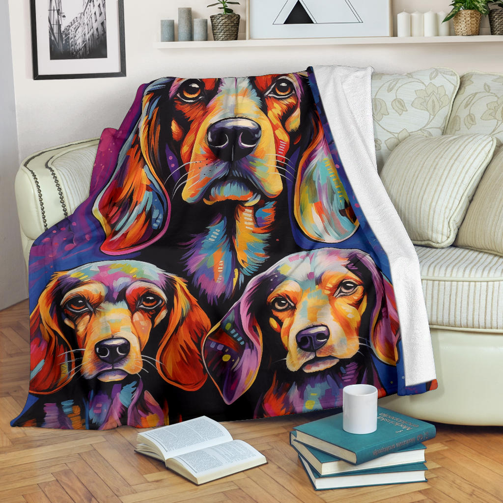 Estonian Hound Blanket, Trippy Psychedelics Estonian Hound Fleece Blanket, Estonian Hound Throw Blanket, Estonian Hound Gifts