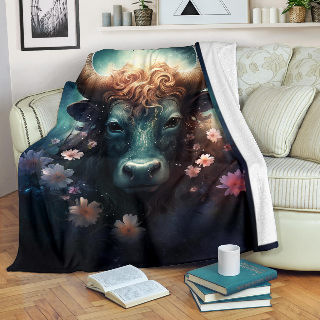 Taurus Zodiac Mysterious Blanket, Bull Zodiac Sign, Taurus Zodiac Gifts, Taurus Throw Blanket