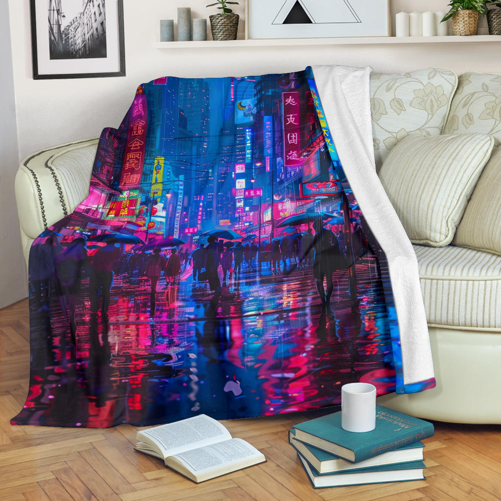 Neon Nights Banket, Neon Nights Estetic Blanket, Neon Nights Blanket Gift, Blanket