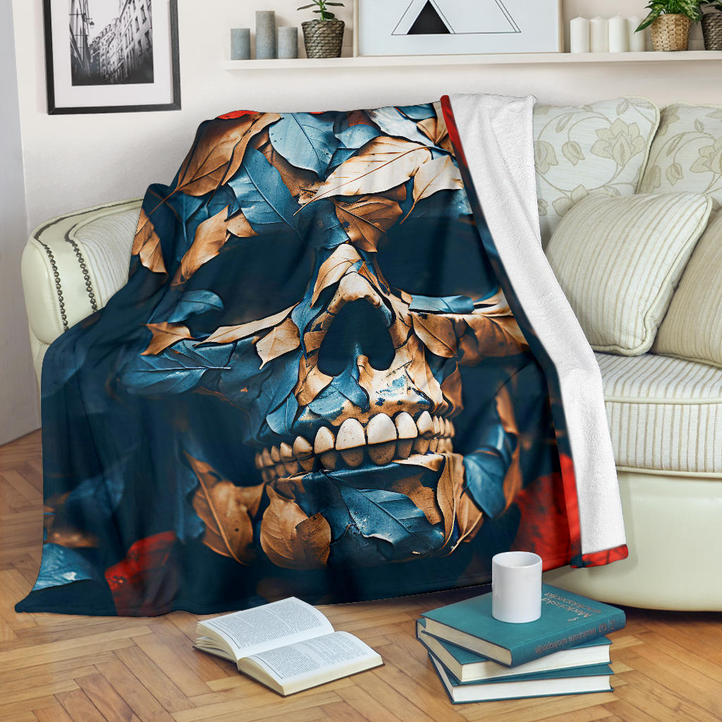 Skeleton Skull Blanket