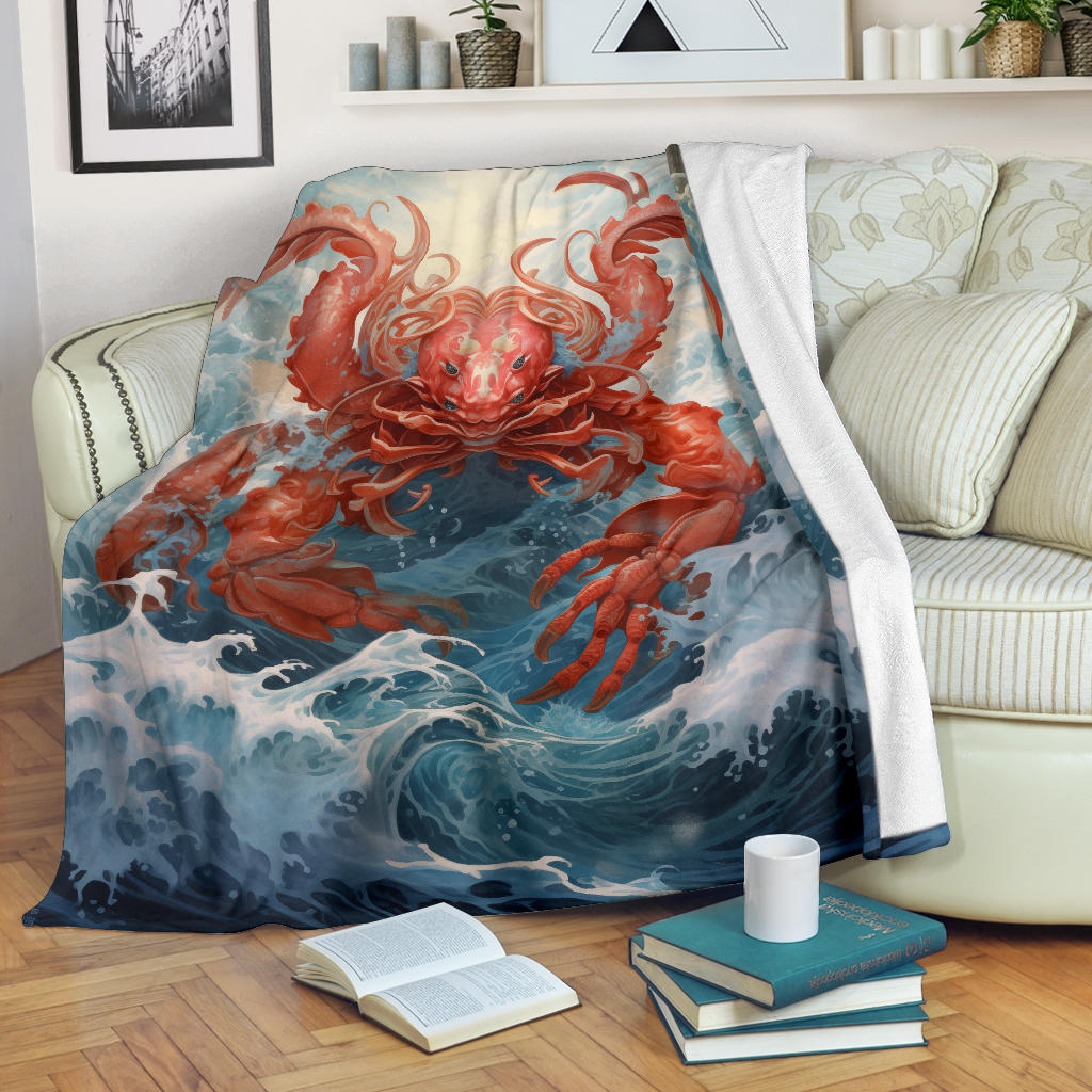 Crab Zodiac Blanket, Cancer Zodiac Sign, Cancer Zodiac Gifts, Cancer Throw Blanket