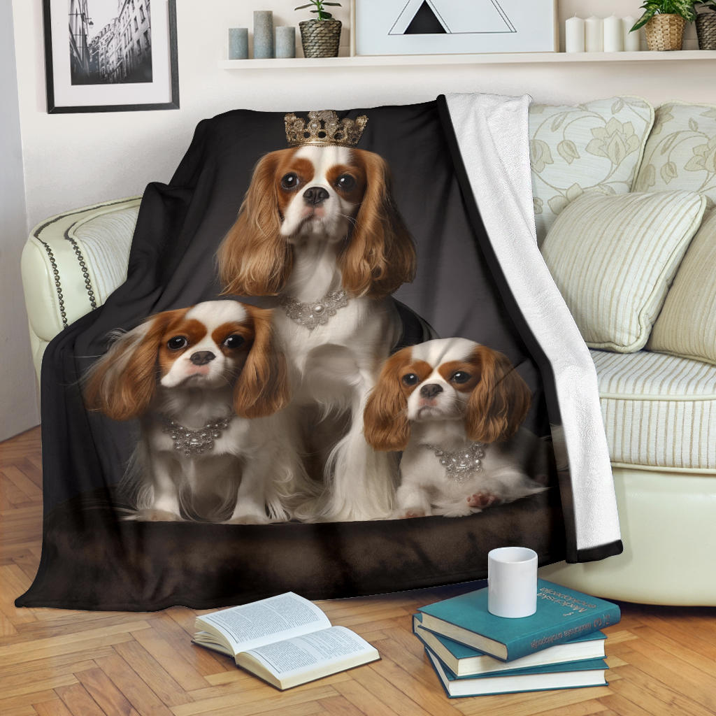 alier King Charles Spaniel Blanket, Cavalier King Charles Spaniel Throw Blanket, Cavalier King Charles Spaniel, Cavalier King Charles Spaniel Gifts