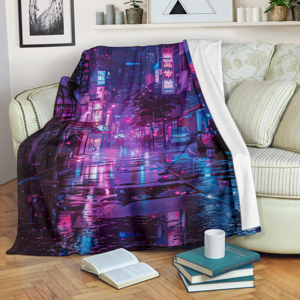 Neon Nights Banket, Neon Nights Estetic Blanket, Neon Nights Blanket Gift, Blanket