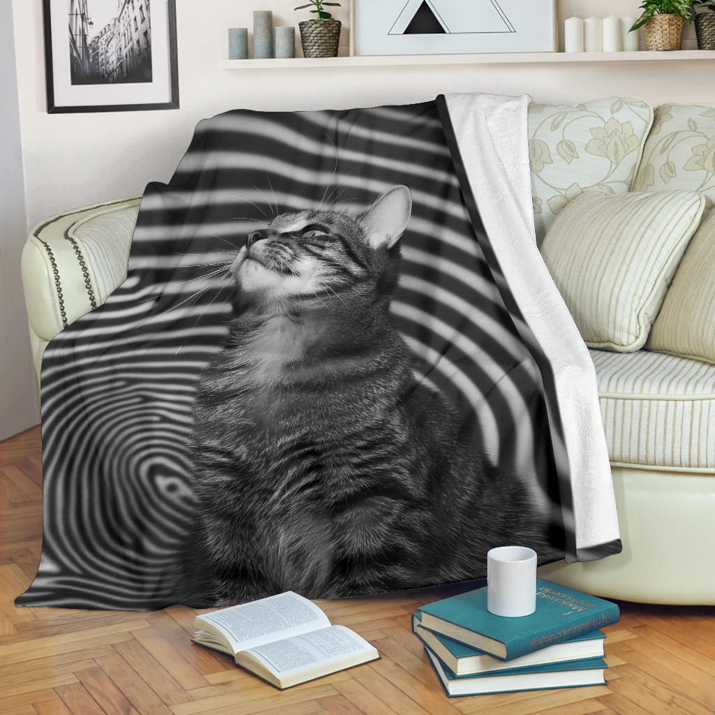 American Shorthair cat Blanket, Trippy Psychedelics American Shorthair cat Fleece Blanket, American Shorthair cat Throw Blanket, American Shorthair cat Gifts