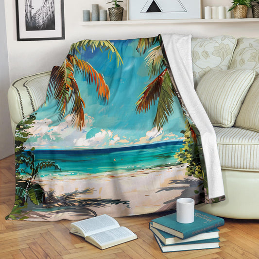 Tropical Paradise Blanket, Tropical Paradise Costume Blanket, Tropical Paradise Blanket Gift, Blanket